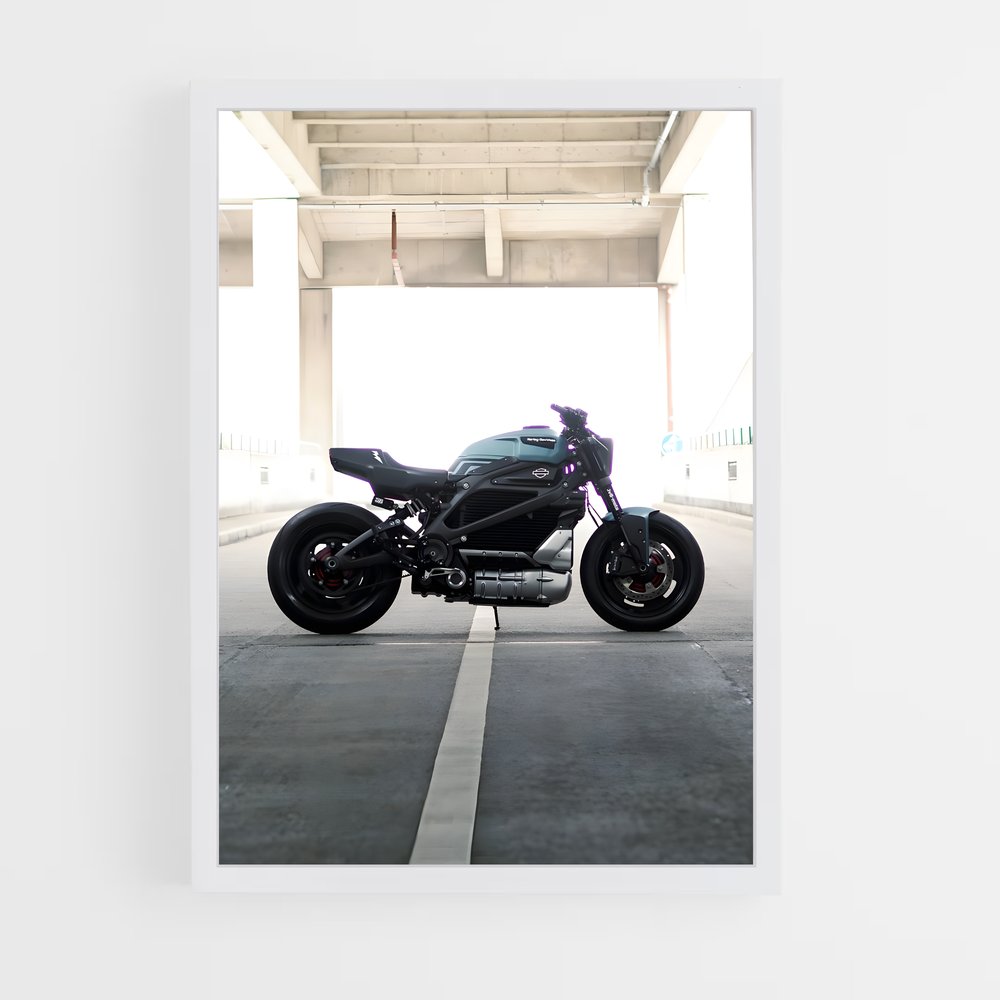Poster Lumière de Moto – affiche Harley-Davidson (vue 3)